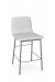 Amisco's Outback Modern Upholstered Stationary Barstool in Gray