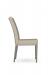 Amisco's Marlon Upholstered Modern Dining Chair in Taupe Gray - Side View