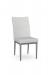 Amisco's Marlon Modern Dining Chair in Gray and Silver