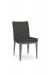 Amisco's Pedro Gray Quilted Upholstered Dining Chair
