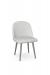 Amisco's Zahra Modern Upholstered Gray Dining Chair