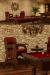Darafeev's Mann Sports Theater Billiard Bar Stools in Red Brown Billiard Pool Room