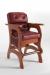 Darafeev's Mann Sports Theater with Light Wood Billiard Bar Stool with Red Leather and Arms