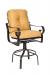 Woodard's Belden Cushion Outdoor Swivel Counter Stool with Arms and Metal Frame