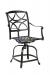 Woodard's Wiltshire Cast Aluminum Outdoor Swivel Counter Stool with Arms