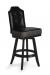 Darafeev's San Marino Black Luxury Swivel Counter Stool with Button-Tufting on Back