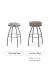 Trica Adam Backless Swivel Stool - Available in Standard Seat or Comfort Seat