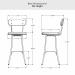 Amisco's Bean Bar Height Dimensions