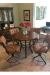 Lisa Furniture's #174 Swivel Barstools in Traditional Dining Room with Pub Table