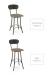 Amisco's Bean Industrial Swivel Stool in Counter Height and Bar Heights