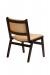 Darafeev's Spencer Armless Wood Stacking Chair with Back - Backside View
