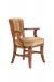 Darafeev's 960 Upholstered Button-Tufted Wooden Club Chair with Arms