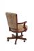 Darafeev's 960 High Back Game Chair with Arms and Wood Frame with Casters - View of Back