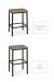 Amisco's Bradley Backless Industrial Stool in Counter Height and Bar Heights