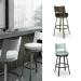 Amisco's Brock Customizable Swivel Bar Stool in a Variety of Colors