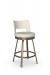Amisco's Brock Bronze Swivel Bar Stool with Back