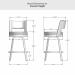 Amisco's Brock Swivel Bar Stool Dimensions for Counter Height