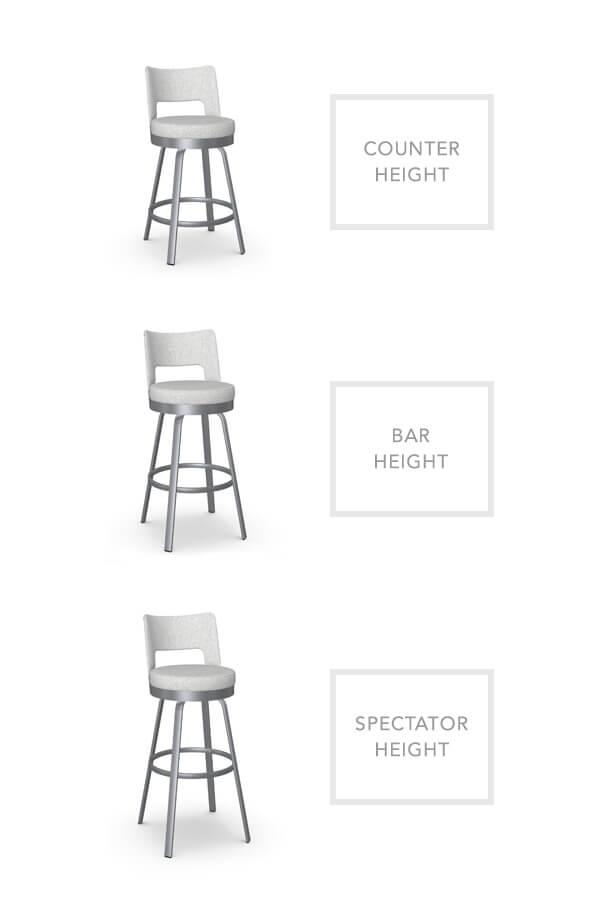 Buy Amisco's Brock Modern Swivel Low Back Bar Stool - Free shipping!