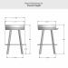 Amisco's Bryce Counter Height Dimensions