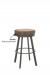 Amisco Bryce Backless Swivel Barstool with Handle