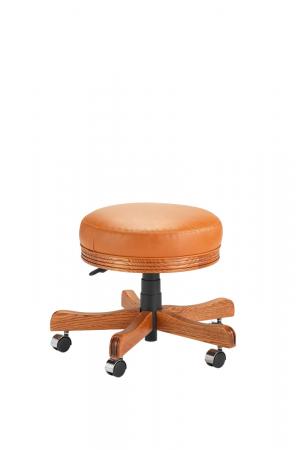 Darafeev's 438 Backless Game Chair Vanity Stool with Adjustable Height Lever Casters
