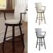 Amisco's Cardin Customizable Swivel Bar Stool with Arms in a Variety of Colors