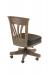 Darafeev's Flexback Swivel Game Chair in Maple with Leather Seat Cushion - View of Back