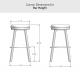 Amisco's Connor Bar Height Dimensions