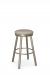 Amisco's Connor Backless Champagne Gold Swivel Bar Stool