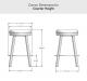 Amisco's Connor Counter Height Dimensions