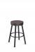 Amisco Connor Swivel Stool with Wood Seat