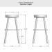 Amisco's Connor Spectator Height Dimensions