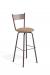 Amisco Crystal Swivel Stool with Padded Seat
