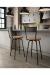 Amisco Crystal Swivel Stool in Modern Industrial Kitchen