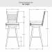 Amisco's Edwin Bar Height Dimensions