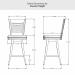 Amisco's Edwin Counter Height Dimensions