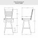 Amisco's Edwin Counter Height Dimensions