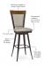 Seat and back cushion is available in fabric or vinyl, and the metal is welded at the joints for support. This bar stool is custom made for you!