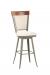 Amisco Eleanor Swivel Stool with Padded Seat and Backrest