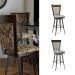 Amisco's Eleanor Customizable Swivel Bar Stool in a Variety of Colors