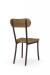 Amisco's Bean Dining Chair with Seat and Back Distressed Wood - Back View