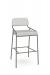 Amisco's Bellamy Modern Taupe Gray Bar Stool with Arms