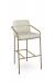 Amisco's Milanos Modern Gold Stationary Bar Stool with Arms