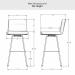 Amisco's Niles Bar Height Dimensions