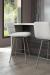 Amisco's Niles Modern Silver Bar Stools in Modern Kitchen