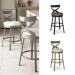 Amisco's Lincoln Customizable Swivel Bar Stool in a Variety of Colors