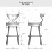 Amisco's Lincoln Bar Height Dimensions