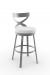 Amisco Lincoln Swivel Stool with Cross Backrest