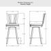 Amisco's Madison Counter Height Dimensions