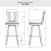 Amisco's Madison Bar Height Dimensions